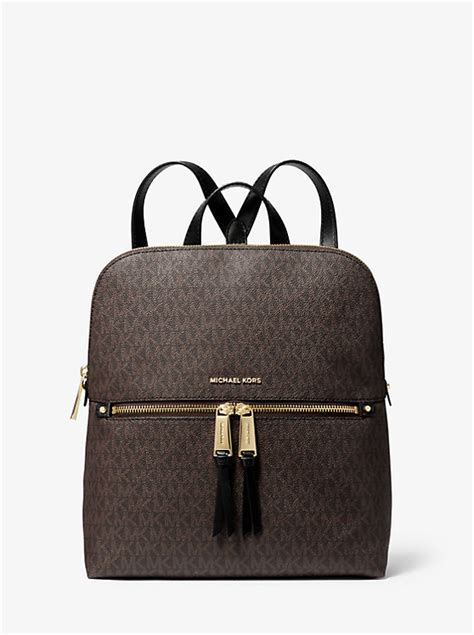 Rhea Medium Slim Logo Backpack 